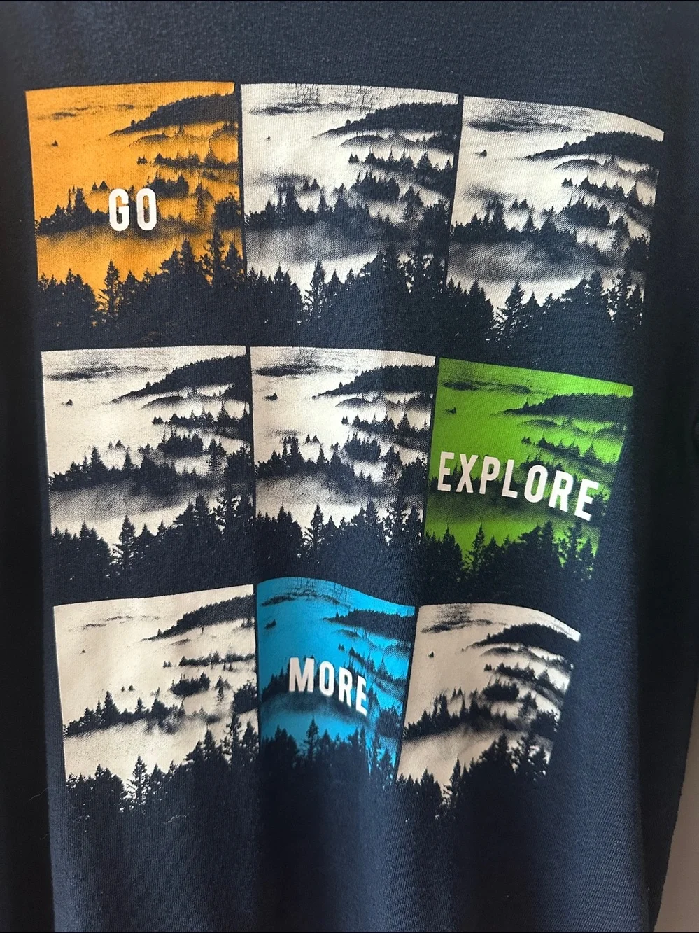 8/$25 Old Navy Boys Size 8 Navy Long Sleeve Go Explore More Shirt